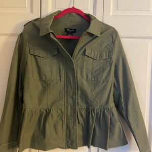 Peplum Canvas Jacket